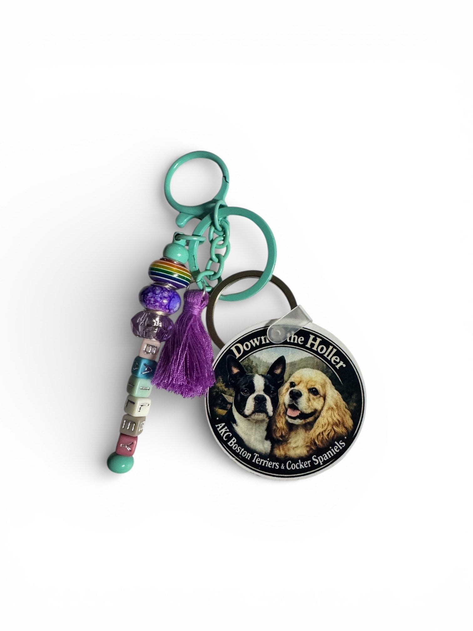 Customized Deluxe Beaded Keychain